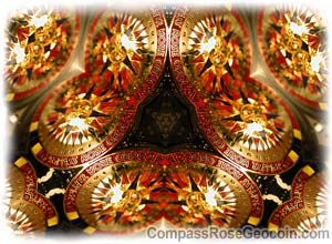2006 Compass Rose Geocoin kaleidoscope